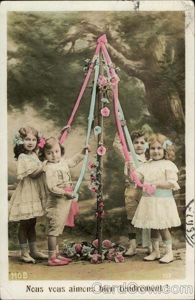 Children Around the May Pole MOB