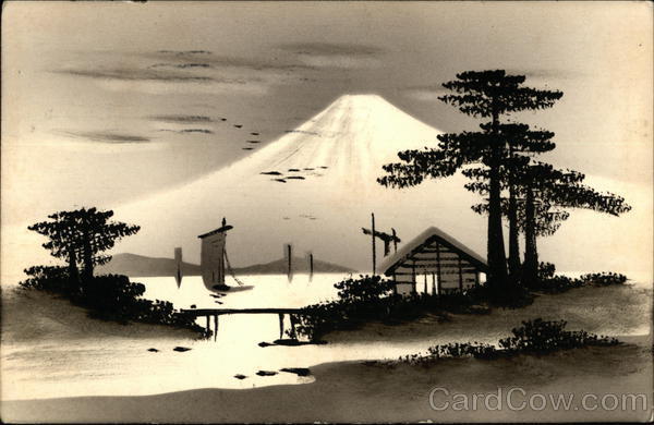 Hand Lacquered Mount Fuji Japan