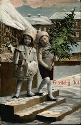 Glaedelig Juldelig Children Postcard Postcard Postcard