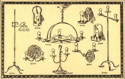 Todhunter Hand Wrought Lighting Fixtures Postcard