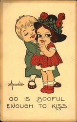 OO Is Booful Enough To Kiss Children Postcard Postcard Postcard
