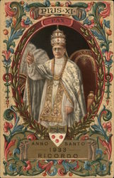 Pope Pius XI - Pax - Anno Santo 1933 - Ricordo Postcard