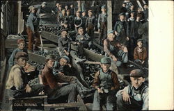 Coal Mining - Breaker boys At Work Postcard Postcard Postcard