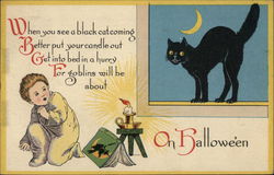 Black Cat on Halloween Black Cat on Halloween