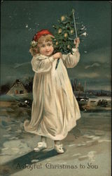 A Joyful Christmas To You Children Postcard Postcard Postcard