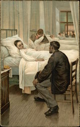 Besuchstag im Krankenhaus by J. Geoffrey Postcard