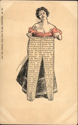 Woman Holding Pants - "Pants Are Made For Men, Not For Women. Woman Holding Pants - "Pants Are Made For Men, Not For Women.