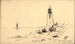 Hand Drawing of Lighthouse, Harwich, Mass. July 11, 1905 Hand Drawing of Lighthouse, Harwich, Mass. July 11, 1905