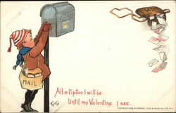 Until My Valentine I see Children Postcard Postcard Postcard