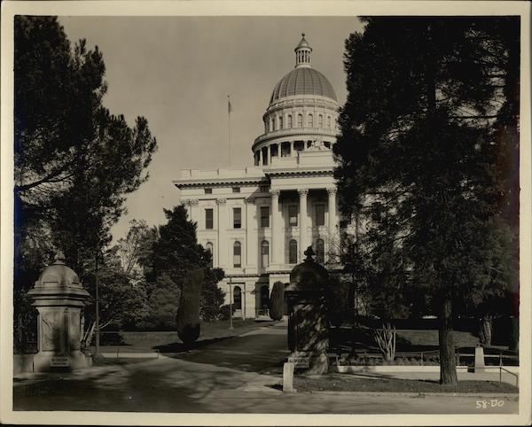 Capital Building Entrance Rare Original Photograph Sacramento California