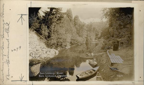 San Lorenzo River Rare Original Photograph #2279 Ben Lomond California