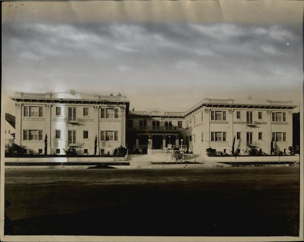 Sunset Court Rare Original Photograph Hollywood California