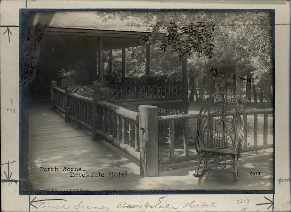 Porch Scene, Brookdale Hotel California