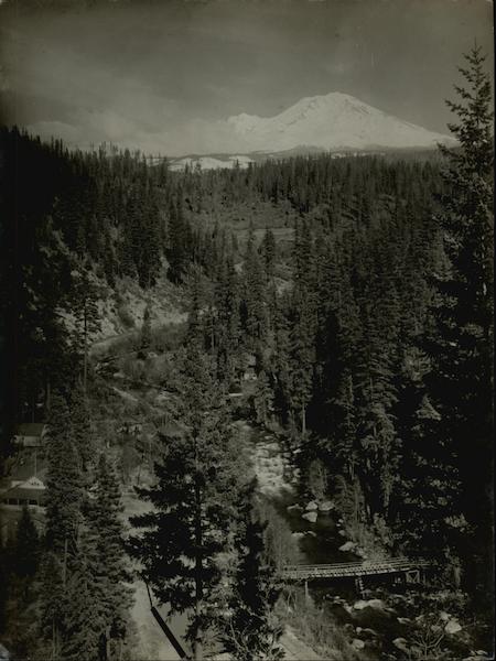 Mt. Shasta From Sacramento River Canon California