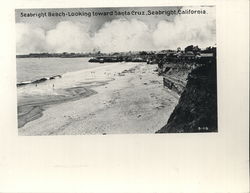 Seabright Beach Looking Toward Santa Cruz California Print Print Print