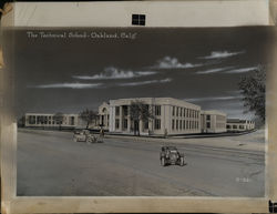 Technical School Rare Original Layout Board Postcard Art Oakland, CA Original Photograph Original Photograph Original Photograph