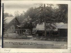 Hotel Dickinson, Pergola & Cottages Rare Original Photograph 2609 Ben Lomond, CA Original Photograph Original Photograph Original Photograph