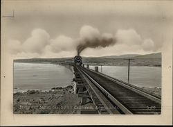 Bridge Over Salton Sea S.P. RR Arizona Route Rare Original Layout Board Bridge Over Salton Sea S.P. RR Arizona Route Rare Original Layout Board