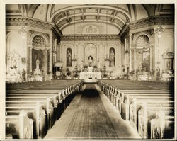 Interior St. Joseph's Church Rare Original Photograph Original Photograph