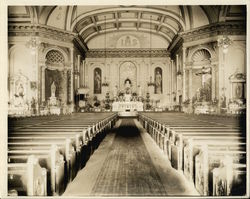 Interior St. Joseph's Church Rare Original Photograph San Jose, CA Original Photograph Original Photograph Original Photograph