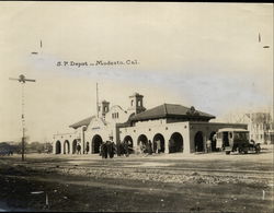 Southern Pacific Depot Rare Original Photograph Modesto, CA Original Photograph Original Photograph Original Photograph