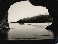 Valdez Cave Santa Cruz Island Rare Original Photograph Valdez Cave Santa Cruz Island Rare Original Photograph