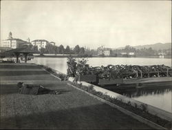 Lake Merritt and Sacred Heart Convent Original Photograph