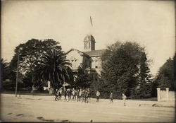 Boys In Front of Building Original Photograph