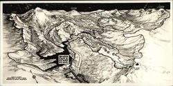 Map of Shasta Dam & Power Plant Area Original Photograph