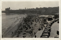 View of Beach from Hotel Capitola, CA Original Photograph Original Photograph Original Photograph