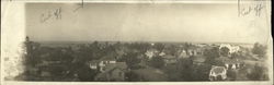 Bird's Eye View of Town Original Photograph