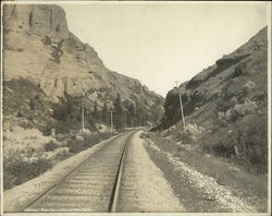 Train Tracks Through Moutnains Utah Railroad (Scenic) Original Photograph Original Photograph Original Photograph