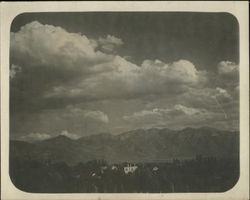 View of Town and Mountains Utah Original Photograph Original Photograph Original Photograph