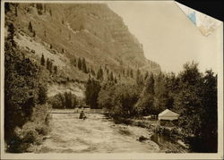 View of Bridge Over River Provo, UT Original Photograph Original Photograph Original Photograph