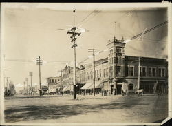 Electric Poles in Downtown Original Photograph