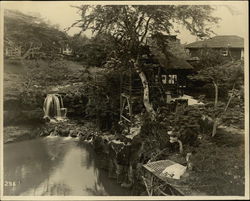 Water Pool and Homes Original Photograph