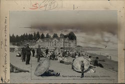 Hotel Capitola and Beach - Rare Original Art California Original Photograph Original Photograph Original Photograph