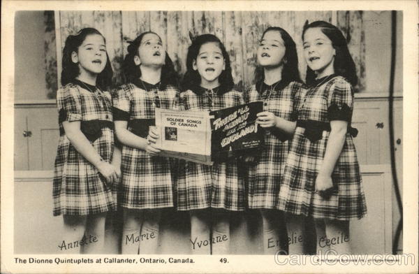 The Dionne Quintuplets Callander Canada Ontario