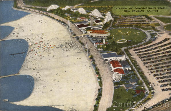 Airview of Ponchartrain Beach New Orleans Louisiana