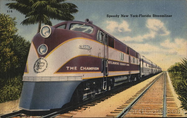 Speedy New York-Florida Streamliner Locomotives