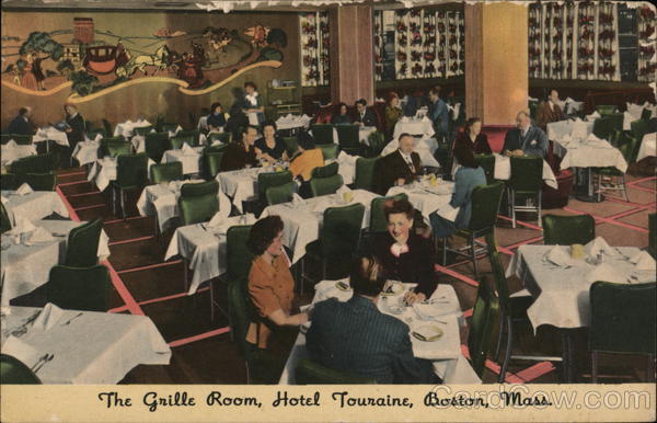 Hotel Touraine - The Grille Room Boston Massachusetts
