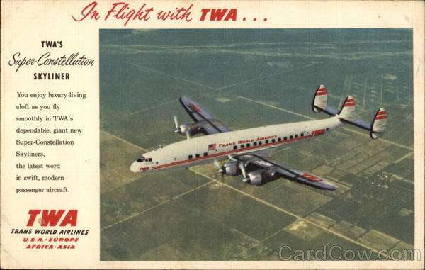 TWA Super-Constellation Skyliner Aircraft