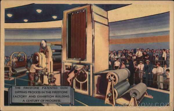 Firestone Patented Gum-Dipping Process 1933 Chicago World Fair