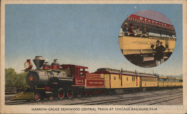 Narrow-Gauge Deadwood Central Train at Chicago Railroad Fair
