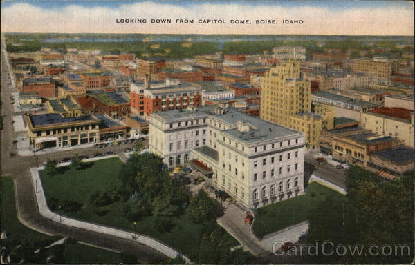 Looking Down From Capitol Dome Boise Idaho
