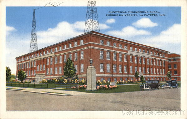 Electrical Engineering Bldg LaFayette IN Postcard electrical-engineering-bldg-lafayette-in-postcard