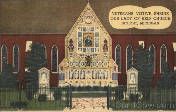 Veterans Votive Shrine Our Lady of Help Church Detroit Michigan