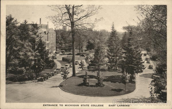 Entrance to Michigan State College East Lansing
