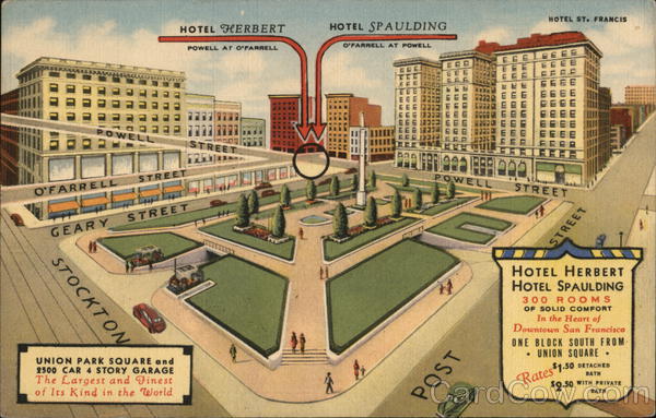 Hotels Herbert and Spaulding San Francisco California
