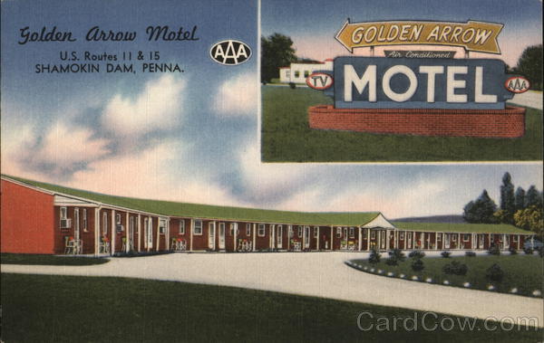 Golden Arrow Motel Shamokin Dam Pennsylvania James E. Hess